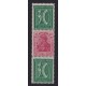 ALEMANIA 1921 ESTAMPILLAS SE-TENANT ZUSAMMENDRUCKE NUEVAS MINT MI S28 15 EUROS